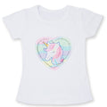 2021 Summer Fashion Unisex Unicorn T-shirt Children Boys Short Sleeves White Tees Baby Kids Cotton Tops For Girls Clothes 3 8Y