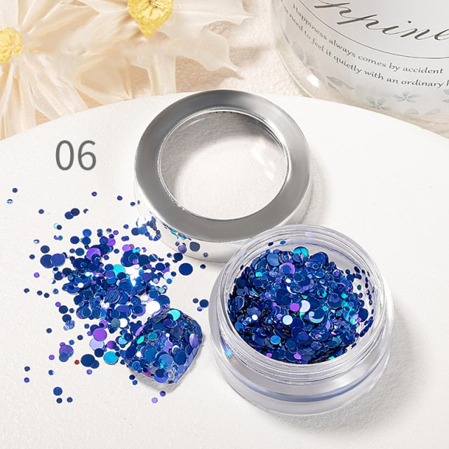 Nail Art Mirror Pigment Powder  Nail Glitters Metallic Color for Nail Art UV Gel Polishing Rose Gold Silver Colors
