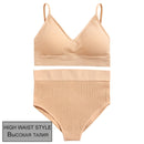 FINETOO Women Seamless Bra Set Bra Top + Pantys Brassiere Fitness Underwear Lingerie Women's Swimwear Push Up Sexy Tank Top Girl