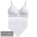 FINETOO Women Seamless Bra Set Bra Top + Pantys Brassiere Fitness Underwear Lingerie Women's Swimwear Push Up Sexy Tank Top Girl