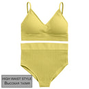 FINETOO Women Seamless Bra Set Bra Top + Pantys Brassiere Fitness Underwear Lingerie Women's Swimwear Push Up Sexy Tank Top Girl