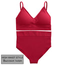 FINETOO Women Seamless Bra Set Bra Top + Pantys Brassiere Fitness Underwear Lingerie Women's Swimwear Push Up Sexy Tank Top Girl