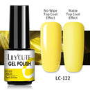 LILYCUTE Fluorescent Nail Gel Polish  Nail Color Glitter Sequins Matte Effect Gel Long Lasting Base Top Coat Nail Art