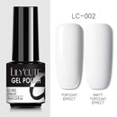 LILYCUTE Fluorescent Nail Gel Polish  Nail Color Glitter Sequins Matte Effect Gel Long Lasting Base Top Coat Nail Art