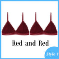 1/2PCS French Style Bralette Seamless Deep V Lace Bra Wireless Thin Underwear Sexy Lingerie Soft Push Up Bras For Women Hot
