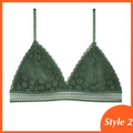 1/2PCS French Style Bralette Seamless Deep V Lace Bra Wireless Thin Underwear Sexy Lingerie Soft Push Up Bras For Women Hot