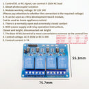 5/12/24V 1/2/4/6/8/16 relay module 8 channels, with optocoupler relay output 1 2 4 6 relay module 8 channels Low level trigger