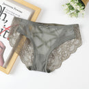 Lace Panties Women Sexy Transparents Underwear Hollow Out Woman Lingerie Low Waist M-3XL Large Size Lady Soft Underpantes