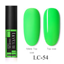 LILYCUTE 5ml Fluorescent Color Nail Gel Polish UV LED 12 Colors Manicure Semi Soak Off Gel Varnish Nail Art Design Gel Varnish