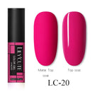 LILYCUTE 5ml Fluorescent Color Nail Gel Polish UV LED 12 Colors Manicure Semi Soak Off Gel Varnish Nail Art Design Gel Varnish