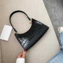 Alligator Pattern Small Shoulder Bags For Women 2021 Soft PU Leather Underarm Bags Female Handbags And Purses Bolsa Feminina