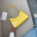 Alligator Pattern Small Shoulder Bags For Women 2021 Soft PU Leather Underarm Bags Female Handbags And Purses Bolsa Feminina