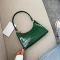 Alligator Pattern Small Shoulder Bags For Women 2021 Soft PU Leather Underarm Bags Female Handbags And Purses Bolsa Feminina