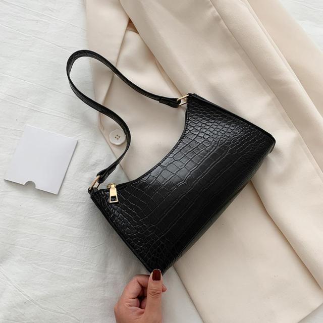 Alligator Pattern Small Shoulder Bags For Women 2021 Soft PU Leather Underarm Bags Female Handbags And Purses Bolsa Feminina