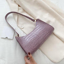 Alligator Pattern Small Shoulder Bags For Women 2021 Soft PU Leather Underarm Bags Female Handbags And Purses Bolsa Feminina