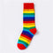 Fashion Socks Cotton Rainbow Stripes Christmas Gift Classic Warm Casual Tide Harajuku Funny Cute Pop Korean Socks For Women