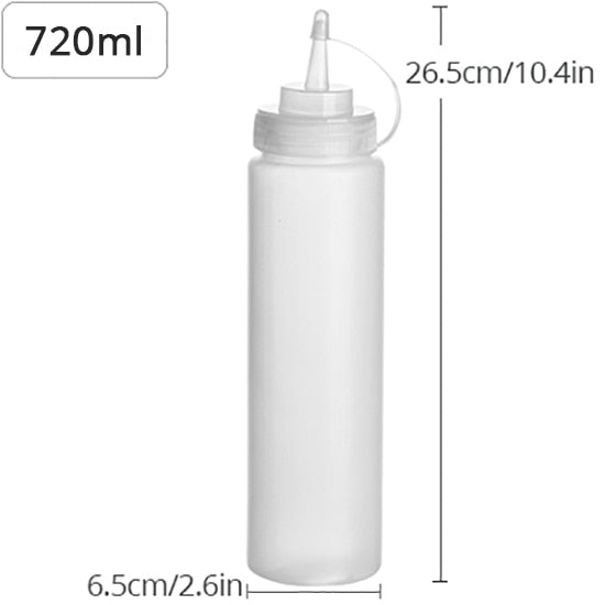 Konco Condiment Squeeze Bottles ,For Ketchup Mustard Mayo Hot Sauces Olive Oil Bottles Kitchen Gadget