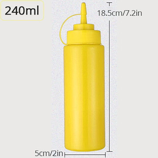 Konco Condiment Squeeze Bottles ,For Ketchup Mustard Mayo Hot Sauces Olive Oil Bottles Kitchen Gadget