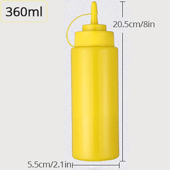 Konco Condiment Squeeze Bottles ,For Ketchup Mustard Mayo Hot Sauces Olive Oil Bottles Kitchen Gadget