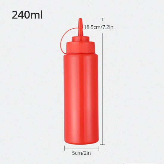 Konco Condiment Squeeze Bottles ,For Ketchup Mustard Mayo Hot Sauces Olive Oil Bottles Kitchen Gadget