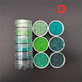 Neon Phosphor Pigment Powder Set Fluorescent Nail Glitter Eye Powder Manicure Decoration Nail Art Dust Pigment Paillettes