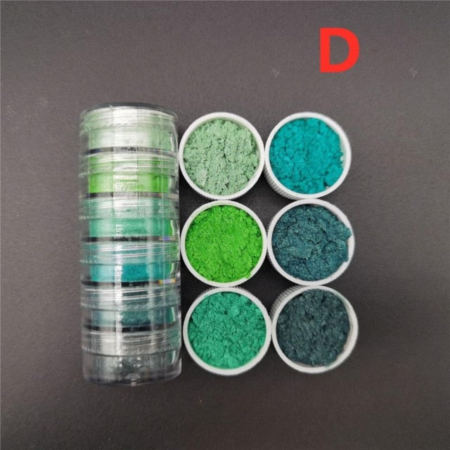 Neon Phosphor Pigment Powder Set Fluorescent Nail Glitter Eye Powder Manicure Decoration Nail Art Dust Pigment Paillettes