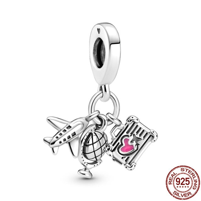 Hot Sale 100% Real 925 Sterling Silver Ariel Balloon Charm Fit Original Pandora Bracelet Making Fashion DIY Jewelry For Women