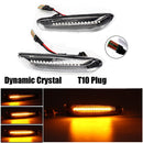 LED Side Marker Mirror Indicator Lamp Flowing Water Turn Signal Light Amber For BMW E90 E91 E92 E93 E60 E87 E82 E61 E46