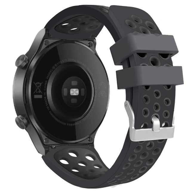 Silicone Strap For Samsung Galaxy Watch 46mm Gear S3 Classic Frontier Official Replacement Watchbands For Galaxy Watch 46mm 22mm