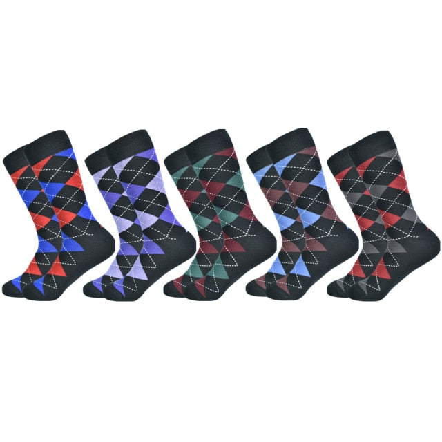 Brand Men's Socks Soft and breathable High Quality Cotton socks Business Casual Happy Classic Gentleman Clothing Plus Size Socks