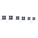 CANNER 925 Sterling Silver Stud Earrings Cute Zircon ear bone nail Mini Crystal Flower Pierced Earrings Fashion Jewelry