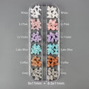 12 grid box 60Pcs 3D Cute Bear/Butterfly Resin Nail Art Decorations Aurora Rhinestone for Nails Glitter DIY Manicure Accessories