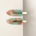 1/2/3 PCS Women Fashion Leopard Acetate Geometric Hair Clips Vintage Hairpins Barrettes Hair Accessories All Match Hair Clips