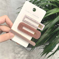1/2/3 PCS Women Fashion Leopard Acetate Geometric Hair Clips Vintage Hairpins Barrettes Hair Accessories All Match Hair Clips