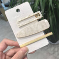 1/2/3 PCS Women Fashion Leopard Acetate Geometric Hair Clips Vintage Hairpins Barrettes Hair Accessories All Match Hair Clips