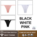FINETOO 3PCS/Set M-XL Sexy G-string Panties Cotton Women's Underwear Girls Female Underpant Pantys Ladies Bikini Thong Lingerie