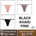 FINETOO 3PCS/Set M-XL Sexy G-string Panties Cotton Women's Underwear Girls Female Underpant Pantys Ladies Bikini Thong Lingerie