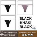 FINETOO 3PCS/Set M-XL Sexy G-string Panties Cotton Women's Underwear Girls Female Underpant Pantys Ladies Bikini Thong Lingerie