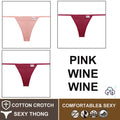 FINETOO 3PCS/Set M-XL Sexy G-string Panties Cotton Women's Underwear Girls Female Underpant Pantys Ladies Bikini Thong Lingerie