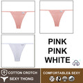 FINETOO 3PCS/Set M-XL Sexy G-string Panties Cotton Women's Underwear Girls Female Underpant Pantys Ladies Bikini Thong Lingerie