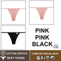 FINETOO 3PCS/Set M-XL Sexy G-string Panties Cotton Women's Underwear Girls Female Underpant Pantys Ladies Bikini Thong Lingerie