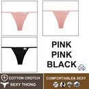 FINETOO 3PCS/Set M-XL Sexy G-string Panties Cotton Women's Underwear Girls Female Underpant Pantys Ladies Bikini Thong Lingerie