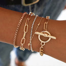 YWZIXLN 2020 Boho Engraved Geometry  Chain Cute Crystal Snak Bracelet Accessories Best Gift For Women Wholesale B008