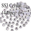YanRuo Crystal AB Strass Flatback Caviar Glass Diamond Design Mini Glitter Pearl Mini Rhinestones Manicure Nail Art Decoration