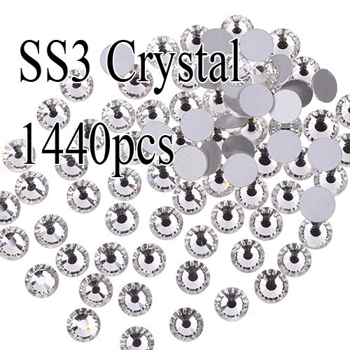 YanRuo Crystal AB Strass Flatback Caviar Glass Diamond Design Mini Glitter Pearl Mini Rhinestones Manicure Nail Art Decoration