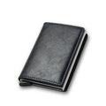 DIENQI Rfid Card Holder Men Wallets Money Bag Male Vintage Black Short Purse 2021 Small Leather Slim Wallets Mini Wallets Thin