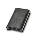 DIENQI Rfid Card Holder Men Wallets Money Bag Male Vintage Black Short Purse 2021 Small Leather Slim Wallets Mini Wallets Thin