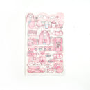 Mohamm 4PCS/Pack Kawaii Anime Stickers Scrapbooking Stationery School Supplies