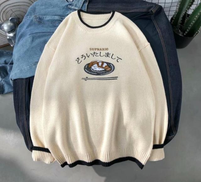 RUIHUO Harajuku Knitted Sweater Men Clothing Winter Pullover Men Sweater Fashion Harajuku Clothes Hip Hop 2XL 2021 New Arrivals