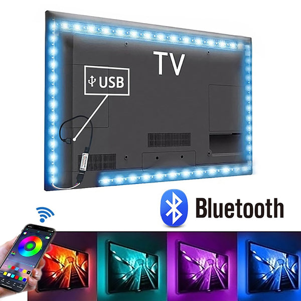 3M 5M 5V LED Strip Light Bluetooth TV Backlight USB 2835 SMD HDTV 1M 2M Tape Lamp Diode Flexible PC Desk Screen RGB Home Decor